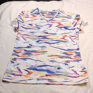 Reel Legends Freeline women's v neck top size medium